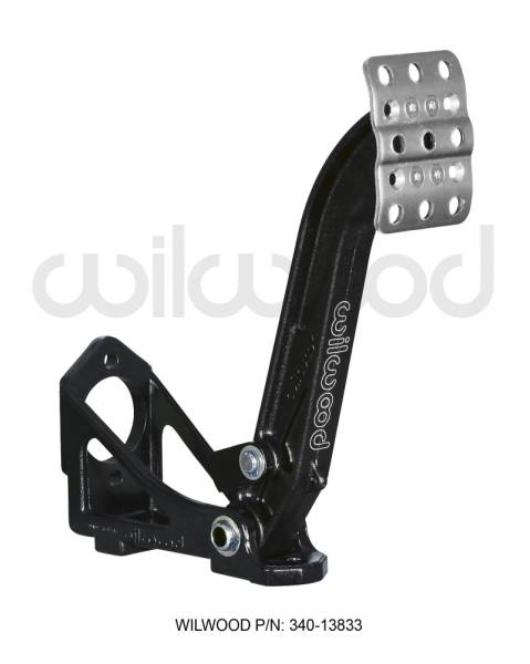 Wilwood - Wilwood 340-13833 Wilwood Adjustable Single Pedal - Floor Mount - 6:1