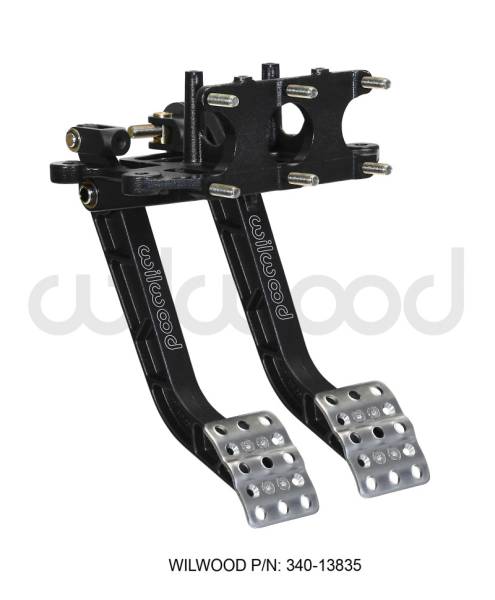 Wilwood - Wilwood 340-13835 Wilwood Adjustable Dual Pedal - Brake / Clutch - Rev. Swing Mount - 5.1:1