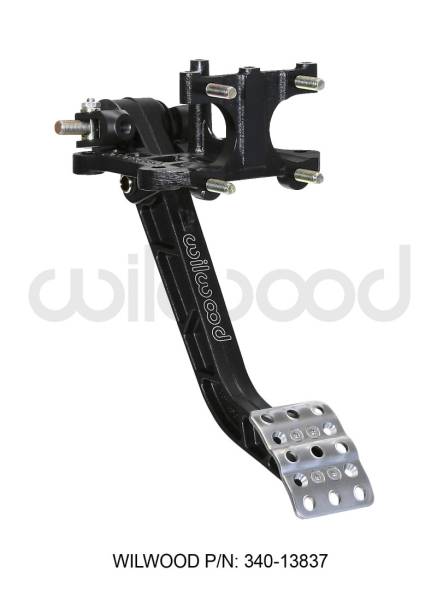 Wilwood - Wilwood 340-13837 Wilwood Adjustable Brake Pedal - Rev. Swing Mount - 5.1:1