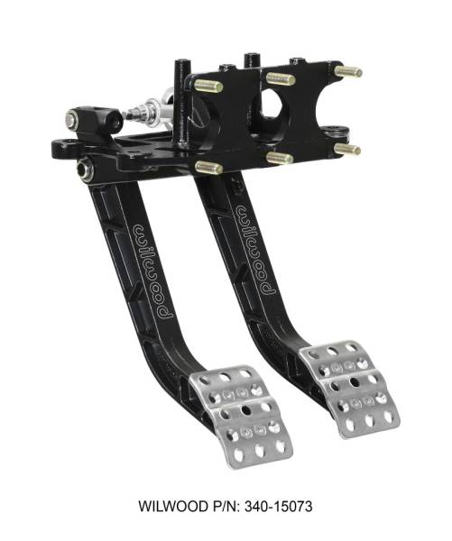 Wilwood - Wilwood 340-15073 Wilwood Adjustable-Trubar Dual Pedal - Brake / Clutch - Rev. Swing Mount - 5.1:1