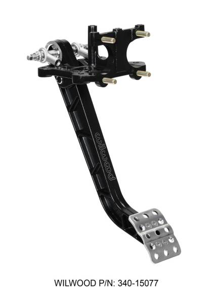 Wilwood - Wilwood 340-15077 Wilwood Adjustable-Trubar Brake Pedal - Dual MC - Rev. Swing Mount - 6.25:1