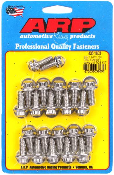 ARP - ARP 435-1803 ARP BB Chevy1-pc Oil Pan Gasket w/ Alum Timing Cover 12pt Bolt Kit