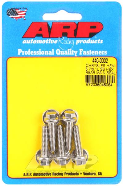 ARP - ARP 440-0002 ARP Chrysler Hemi 5.7/6.1L SS Hex Rear Main Seal Plate Bolt Kit