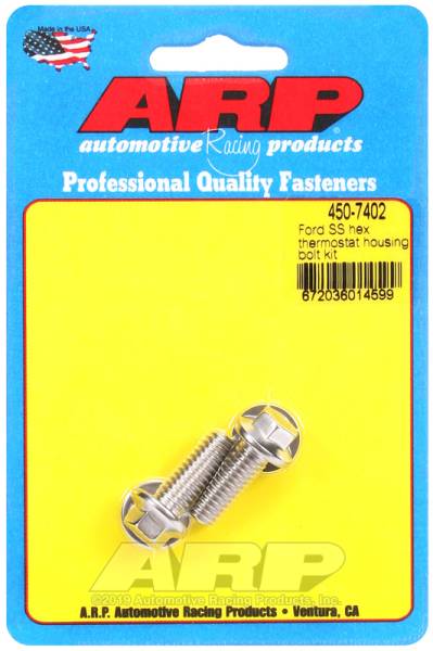 ARP - ARP 450-7402 ARP Ford SS Hex Thermostat Housing Bolt Kit