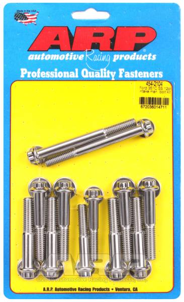 ARP - ARP 454-2104 ARP Ford 351C SS 12pt Intake Manifold Bolt Kit