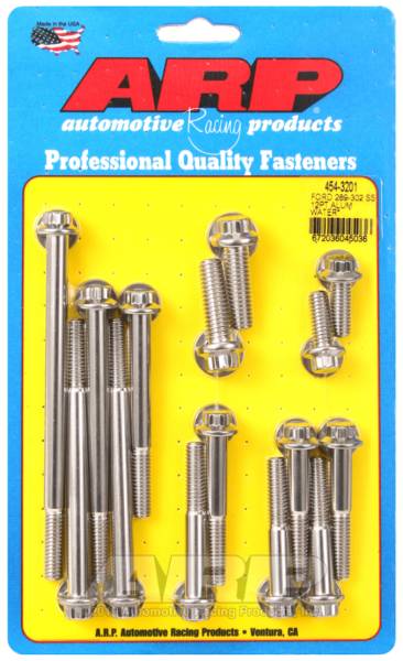 ARP - ARP 454-3201 ARP Ford 289-302 SS 12pt Aluminum Water Pump and Front Cover Bolt Kit
