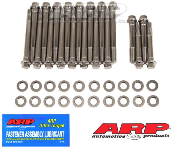 ARP - ARP 480-3600 ARP Oldsmobile 350-455 7/16in SS Hex Head Bolt Kit