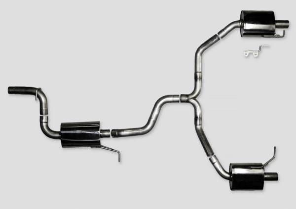 AWE Tuning - AWE Tuning 3010-32018 AWE Tuning VW CC Touring Edition Exhaust Dual Outlet - Chrome Silver Tips