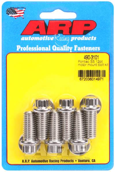 ARP - ARP 490-3101 ARP Pontiac SS 12pt Motor Mount Bolt Kit