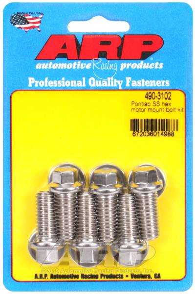 ARP - ARP 490-3102 ARP Pontiac SS Hex Motor Mount Bolt Kit