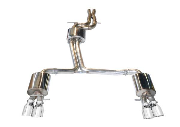 AWE Tuning - AWE Tuning 3010-42018 AWE Tuning Audi B8 / B8.5 S4 3.0T Touring Edition Exhaust - Chrome Silver Tips (90mm)