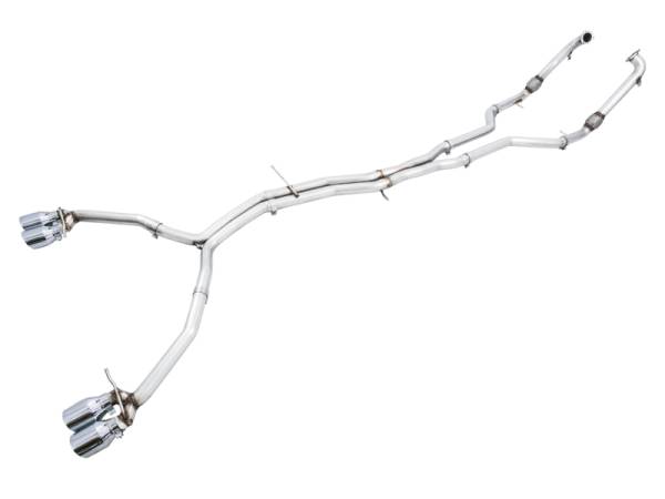AWE Tuning - AWE Tuning 3010-42064 AWE Tuning Audi B9 S5 Coupe 3.0T Track Edition Exhaust - Chrome Silver Tips (102mm)