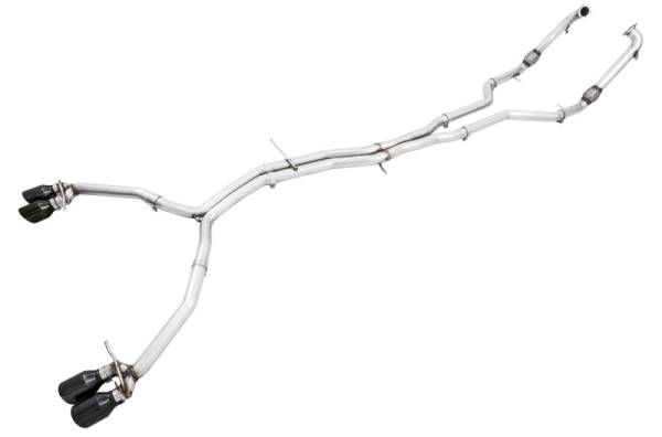 AWE Tuning - AWE Tuning 3010-43048 AWE Tuning Audi B9 S4 Track Edition Exhaust - Non-Resonated (Black 102mm Tips)