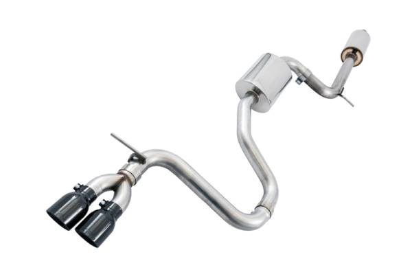 AWE Tuning - AWE Tuning 3015-23044 AWE Tuning VW MK7 Golf 1.8T Touring Edition Exhaust w/Diamond Black Tips (90mm)