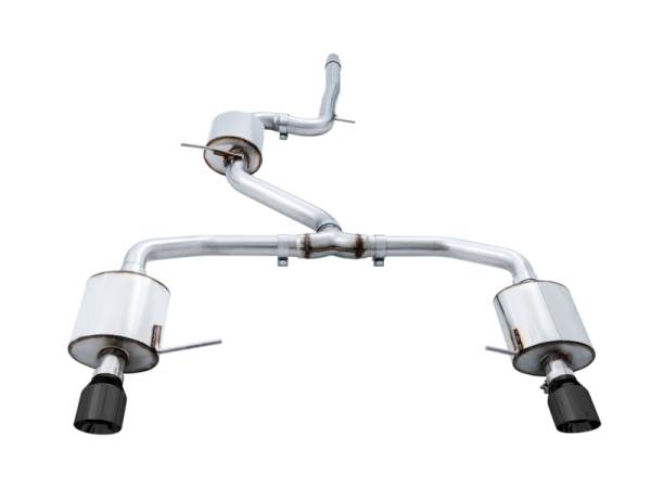 AWE Tuning - AWE Tuning 3015-23062 AWE Tuning 18-21 Volkswagen Jetta GLI Mk7 Touring Exhaust - Diamond Black Tips (Fits High-Flow DP)