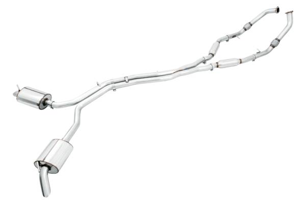 AWE Tuning - AWE Tuning 3015-31016 AWE Tuning Audi B9 SQ5 Resonated Touring Edition Cat-Back Exhaust - No Tips (Turn Downs)