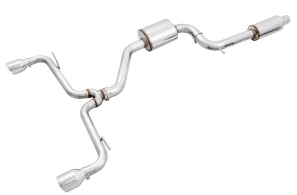 AWE Tuning - AWE Tuning 3015-32096 AWE Tuning Volkswagen GTI MK7.5 2.0T Touring Edition Exhaust w/Chrome Silver Tips 102mm