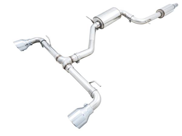 AWE Tuning - AWE Tuning 3015-32658 AWE Tuning 2022 VW GTI MK8 Touring Edition Exhaust - Chrome Silver Tips