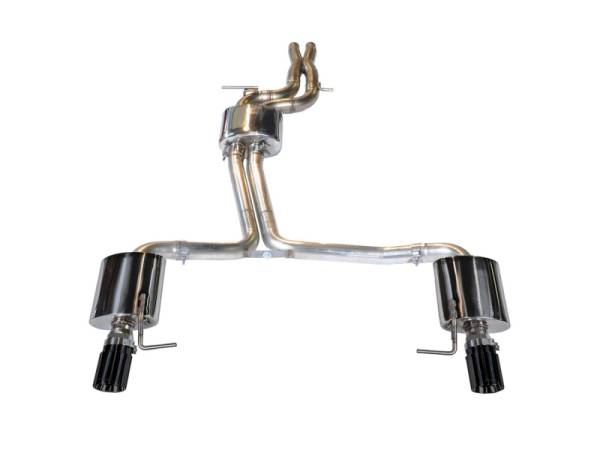 AWE Tuning - AWE Tuning 3015-33052 AWE Tuning Audi C7 A6 3.0T Touring Edition Exhaust - Dual Outlet Diamond Black Tips