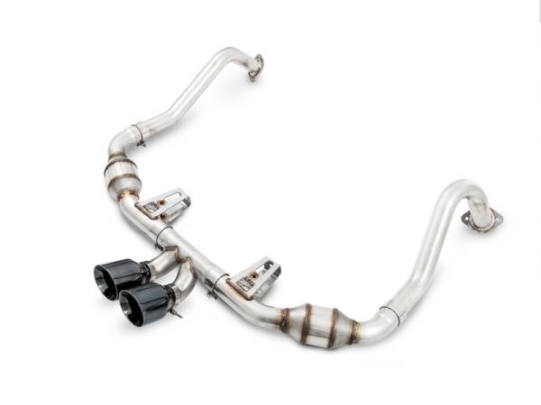 AWE Tuning - AWE Tuning 3015-33080 AWE Tuning Porsche 718 Boxster / Cayman Touring Edition Exhaust - Diamond Black Tips