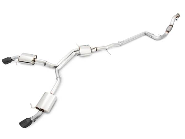 AWE Tuning - AWE Tuning 3015-33090 AWE Tuning Audi B9 A5 Touring Edition Exhaust Dual Outlet - Diamond Black Tips (Includes DP)