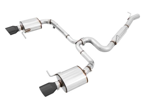 AWE Tuning - AWE Tuning 3015-33098 AWE Tuning VW MK7 Golf Alltrack/Sportwagen 4Motion Touring Edition Exhaust - Diamond Black Tips
