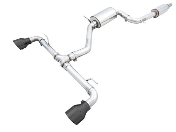AWE Tuning - AWE Tuning 3015-33658 AWE Tuning 2022 VW GTI MK8 Touring Edition Exhaust - Diamond Black Tips