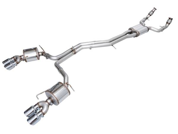 AWE Tuning - AWE Tuning 3015-42103 AWE Tuning 19-23 Audi C8 S6/S7 2.9T V6 AWD Touring Edition Exhaust - Chrome Silver Tips
