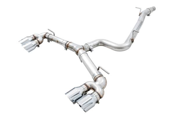 AWE Tuning - AWE Tuning 3015-42140 AWE Tuning MK7.5 Golf R Track Edition Exhaust w/Chrome Silver Tips 102mm