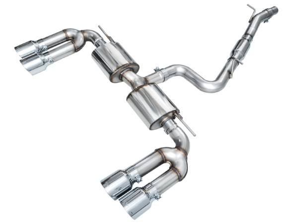 AWE Tuning - AWE Tuning 3015-42897 AWE Tuning 22-24 Audi 8Y S3 Touring Edition Exhaust - Chrome Silver Tips