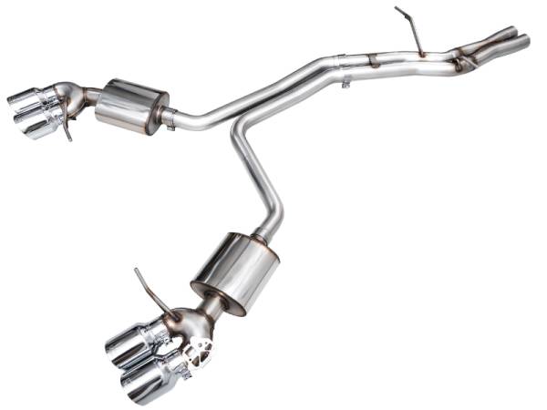 AWE Tuning - AWE Tuning 3015-42952 AWE Tuning 2022+ Porsche Macan 2.9TT Touring Edition Cat-Back Exhaust w/ Chrome Silver Tips
