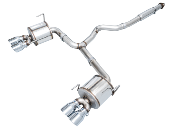 AWE Tuning - AWE Tuning 3015-42979 AWE Tuning 2022+ VB Subaru WRX Touring Edition Exhaust - Chrome Silver Tips