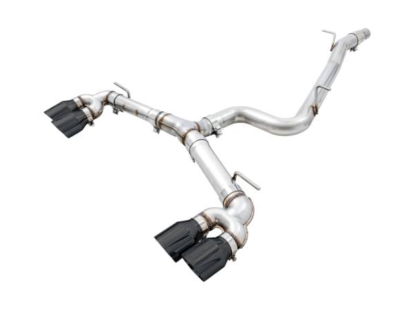 AWE Tuning - AWE Tuning 3015-43140 AWE Tuning 15-17 Volkswagen Golf R MK7 Track Edition Exhaust - Diamond Black Tips (102mm)