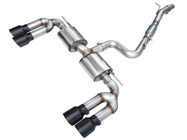AWE Tuning - AWE Tuning 3015-43897 AWE Tuning 22-24 Audi 8Y S3 Touring Edition Exhaust - Diamond Black Tips