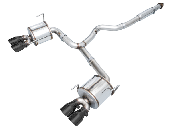 AWE Tuning - AWE Tuning 3015-43979 AWE Tuning 2022+ VB Subaru WRX Touring Edition Exhaust - Diamond Black Tips