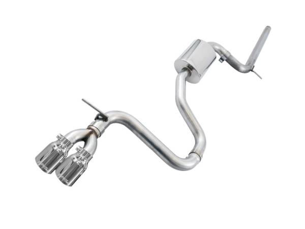 AWE Tuning - AWE Tuning 3020-22020 AWE Tuning VW MK7 Golf 1.8T Track Edition Exhaust w/Chrome Silver Tips (90mm)