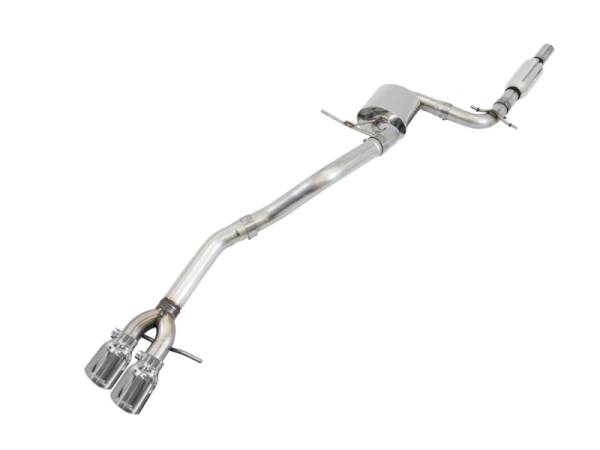 AWE Tuning - AWE Tuning 3020-22024 AWE Tuning Mk5 Jetta Mk6 Sportwagen 2.5L Track Edition Exhaust - Polished Silver Tips