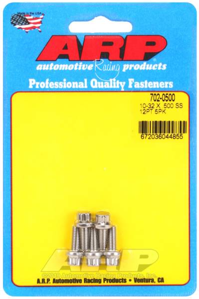 ARP - ARP 702-0500 ARP 10-32 x .500 12pt SS bolts