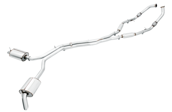 AWE Tuning - AWE Tuning 3020-31022 AWE Tuning Audi B9 SQ5 Non-Resonated Touring Edition Cat-Back Exhaust - No Tips (Turn Downs)