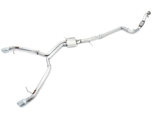 AWE Tuning - AWE Tuning 3020-32032 AWE Tuning Audi B9 A5 Track Edition Exhaust Dual Outlet - Chrome Silver Tips (Includes DP)