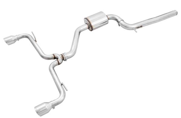 AWE Tuning - AWE Tuning 3020-32042 AWE Tuning Volkswagen GTI MK7.5 2.0T Track Edition Exhaust w/Chrome Silver Tips 102mm