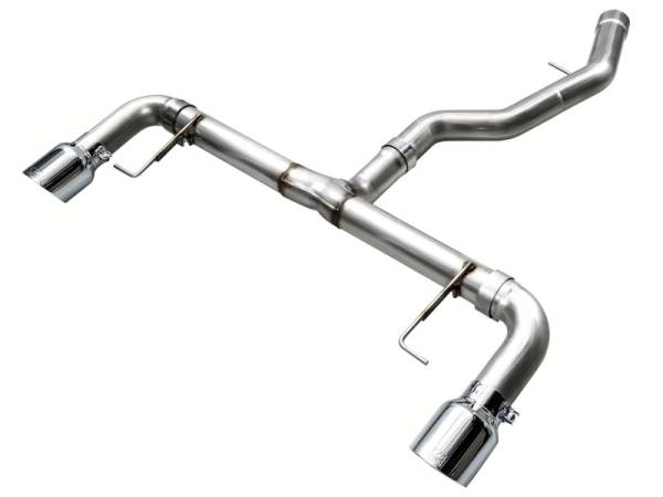 AWE Tuning - AWE Tuning 3020-32429 AWE Tuning 19-23 BMW 330i / 21-23 BMW 430i Base G2X Track Edition Axle-Back Exhaust - Chrome Silver
