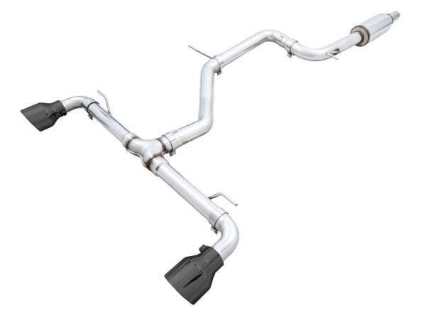 AWE Tuning - AWE Tuning 3020-33658 AWE Tuning 2022 VW GTI MK8 Track Edition Exhaust - Diamond Black Tips