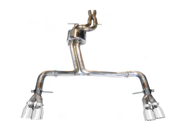 AWE Tuning - AWE Tuning 3020-42026 AWE Tuning Audi B8.5 S4 3.0T Track Edition Exhaust - Chrome Silver Tips (102mm)