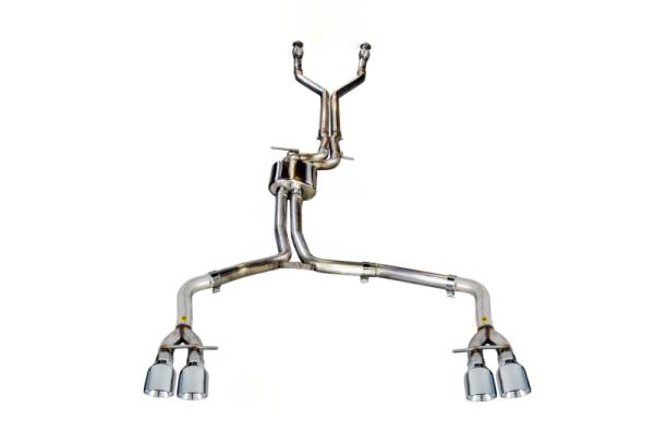 AWE Tuning - AWE Tuning 3020-42044 AWE Tuning Audi C7 / C7.5 S7 4.0T Track Edition Exhaust - Chrome Silver Tips