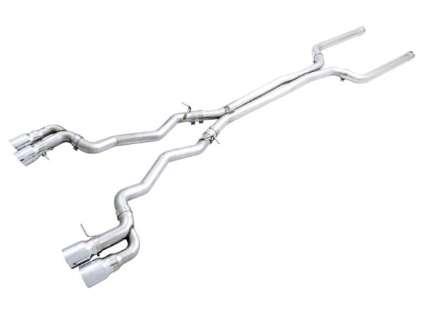 AWE Tuning - AWE Tuning 3020-42070 AWE Tuning 18-19 BMW M5 (F90) 4.4T AWD Cat-Back Exhaust - Track Edition (Chrome Silver Tips)