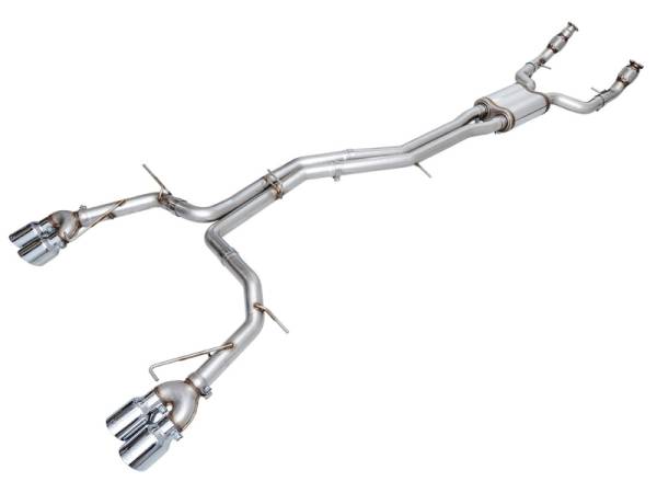 AWE Tuning - AWE Tuning 3020-42101 AWE Tuning 19-23 Audi C8 S6/S7 2.9T V6 AWD Track Edition Exhaust - Chrome Silver Tips
