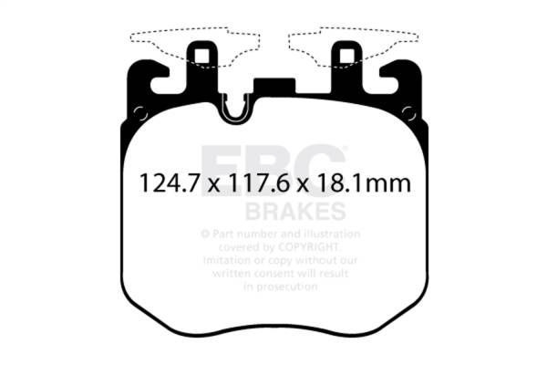 EBC - EBC Brakes S12KF2215 EBC S12 Brake Pad and Rotor Kit - Fits 2015-2024 BMW X7, M760Li xDrive, 750i