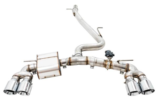 AWE Tuning - AWE Tuning 3025-42066 AWE Tuning Volkswagen Golf R MK7.5 SwitchPath Exhaust w/Chrome Silver Tips 102mm