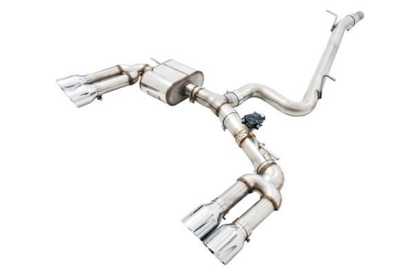 AWE Tuning - AWE Tuning 3025-42068 AWE Tuning Audi 8V S3 SwitchPath Exhaust w/Chrome Silver Tips 102mm